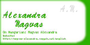 alexandra magvas business card